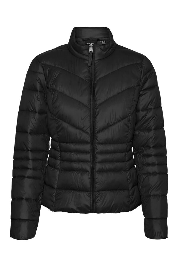 Cortefiel Ultralight padded women's coat Black