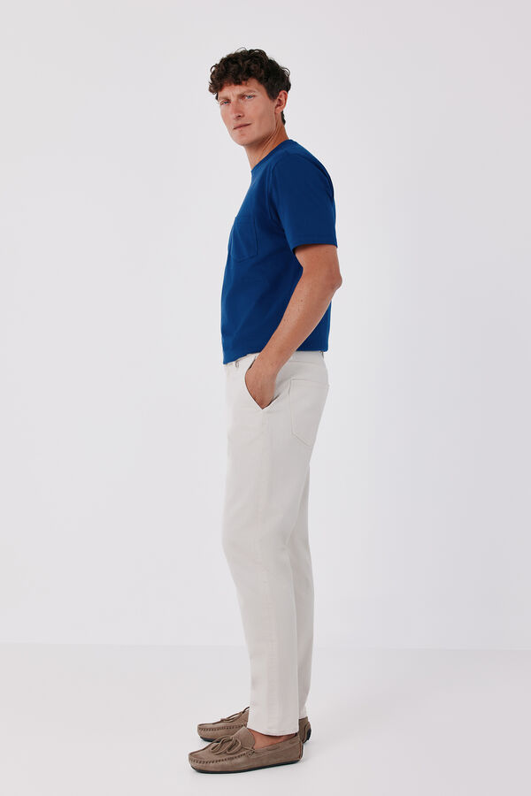 Cortefiel Basic T-shirt Blue