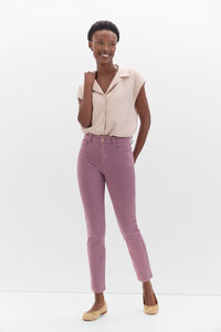 Cortefiel Sensational Color Trousers Lilac