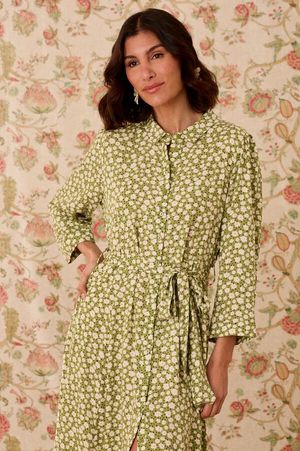 Pol&iacute;n Et Moi Vestido comprido Marian Verde