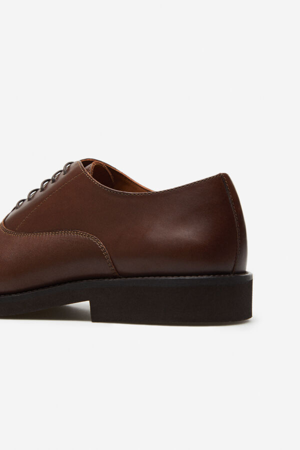 Cortefiel Rubber sole urban shoe Dark brown