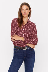 Cortefiel Shirt with pockets Printed beige