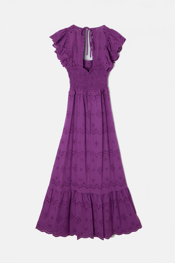Silbon Openwork dress Purple