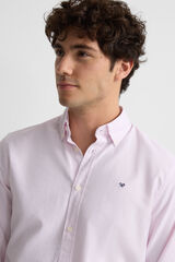 Silbon Camisa esportiva riscas Oxford Subiu