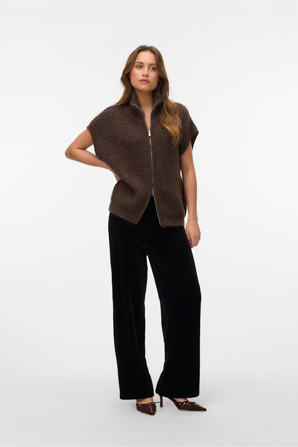 Vero Moda Calça compridas de veludo Preto