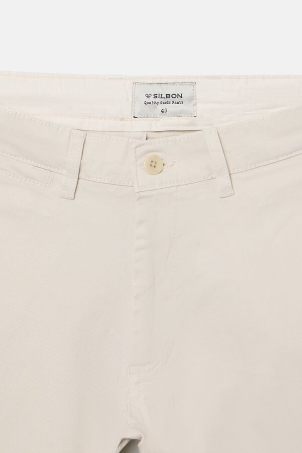 Silbon Cal&ccedil;as esportivas cal&ccedil;as chino Ecru