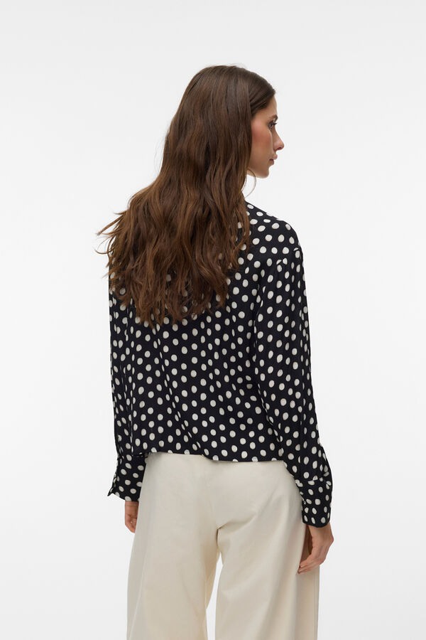 Vero Moda Camisa de bolinhas Preto