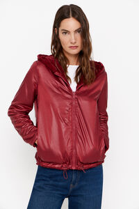 Cortefiel Short reversible faux fur jacket Pink