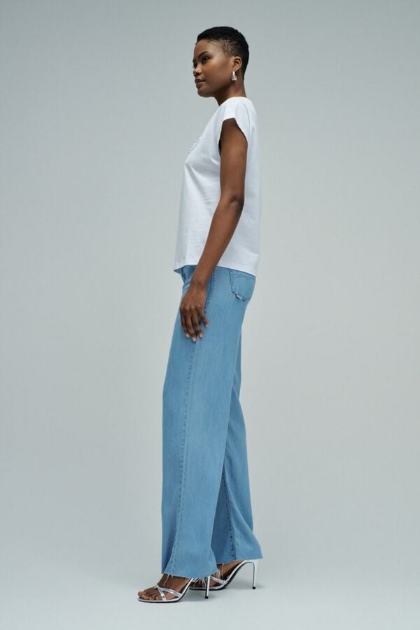 Salsa Jeans T-shirt com logo Branco