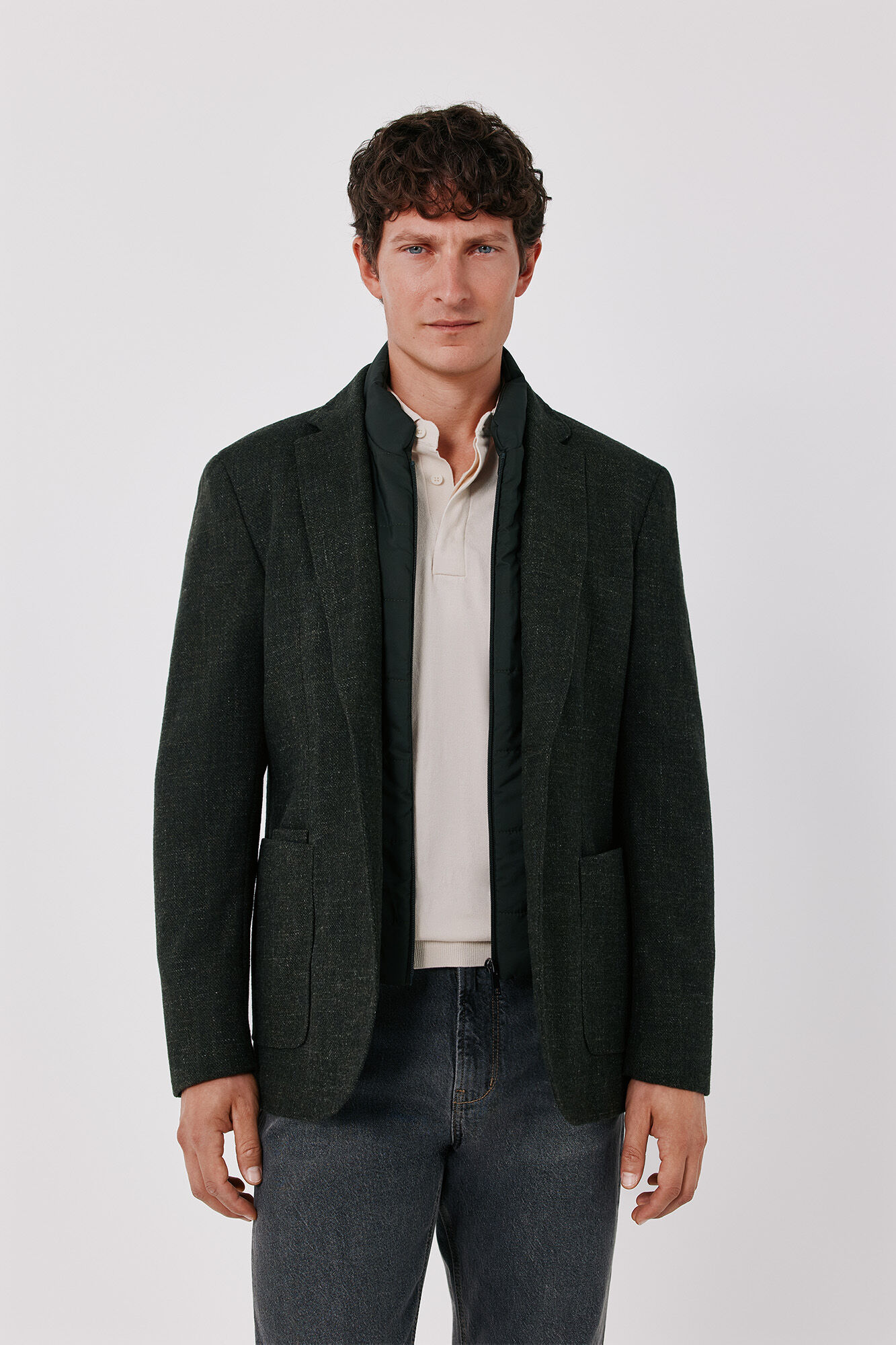 Cortefiel Wool jacket with removable lining