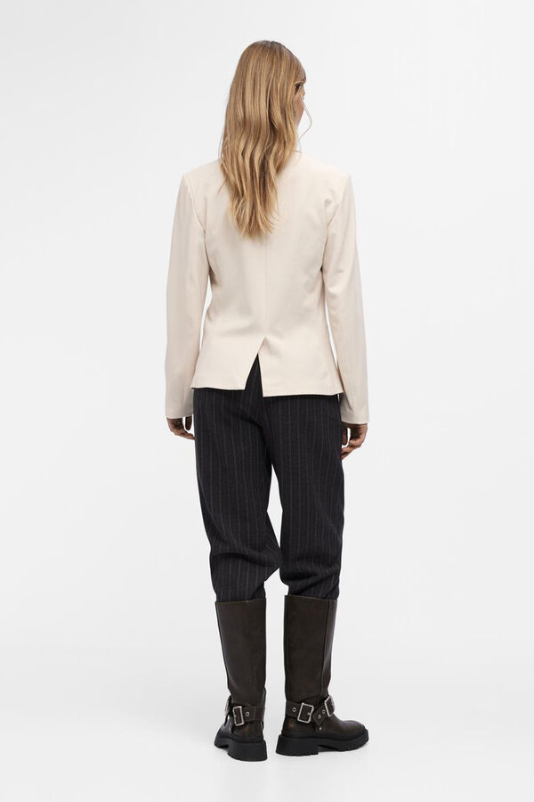 Object Blazer justo manga comprida Cinzento