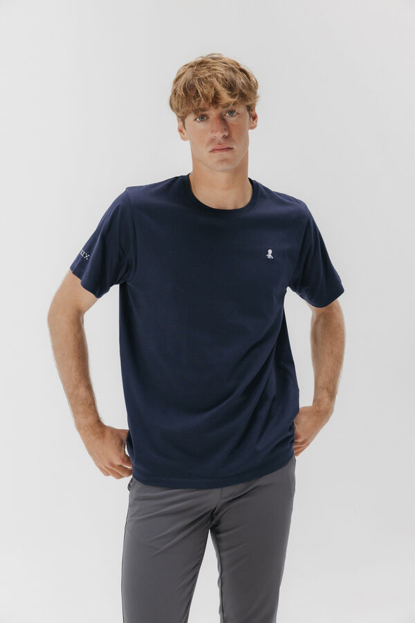 elPulpo T-shirt com logo bordado Azul