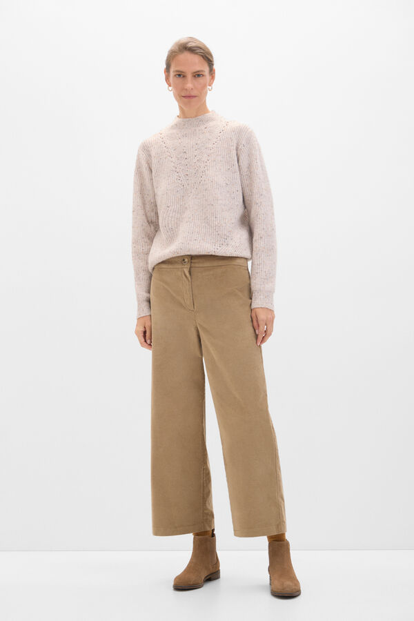 Cortefiel Velvetón marin trousers Beige