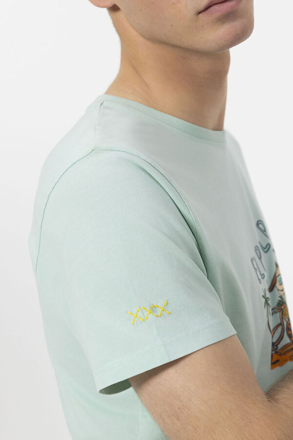 elPulpo Camiseta com estampado Beach House Azul