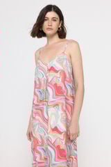 Vero Moda Vestido de alças midi Cinzento