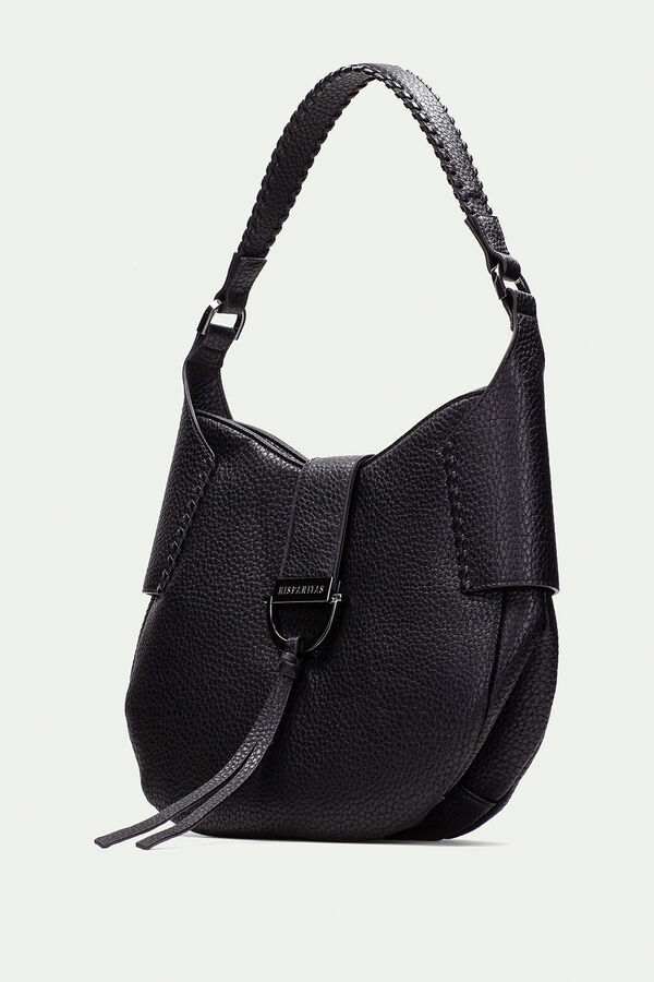 Hispanitas Bolsa hobo arredondada com fecho magnético Preto