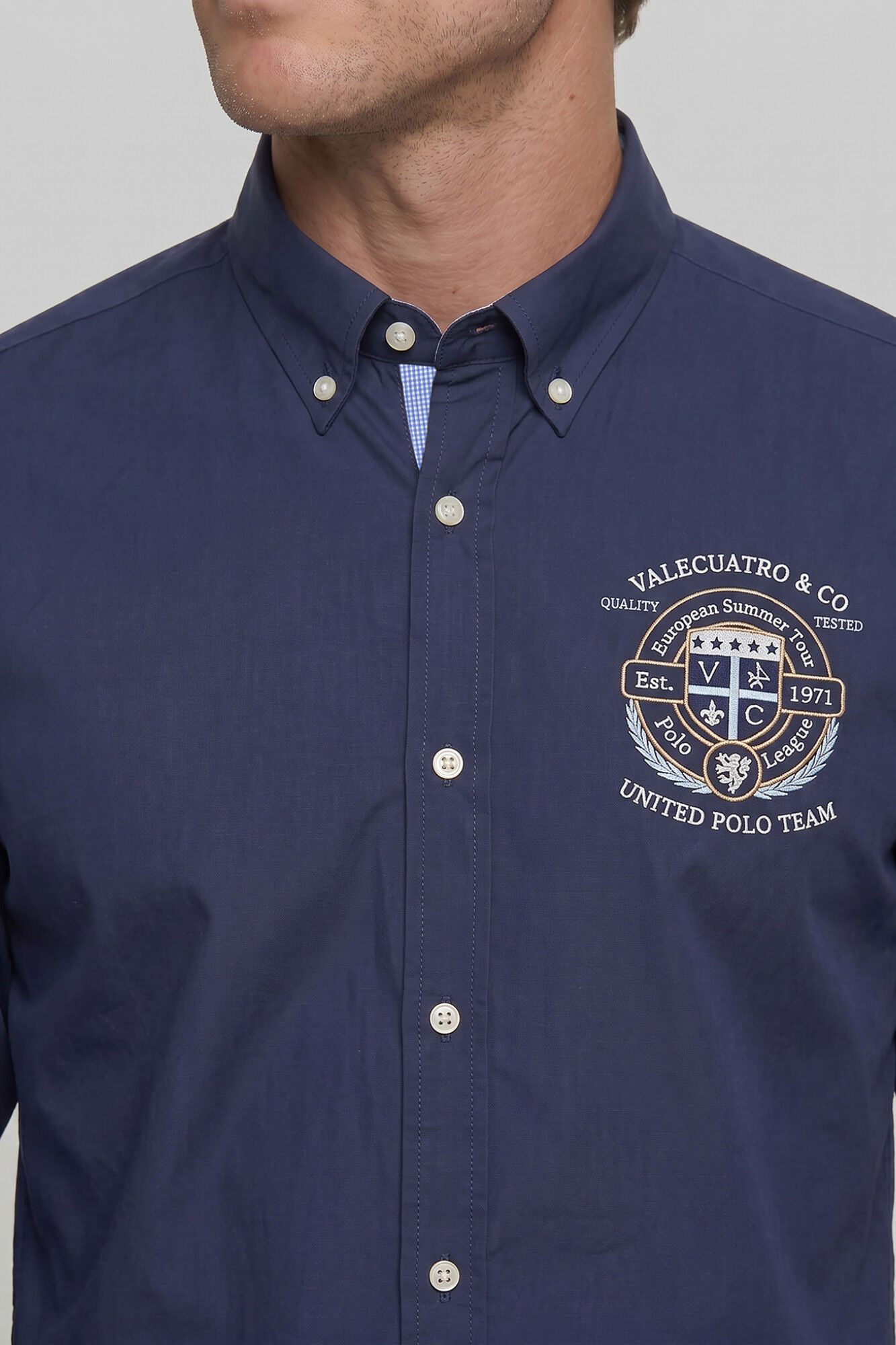 Valecuatro Camisa semibordada United Polo