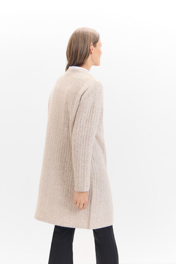 Cortefiel Cardigan ochos suave Beige