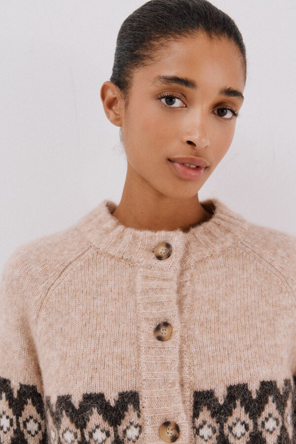 Cortefiel Positional Greek jacket Beige