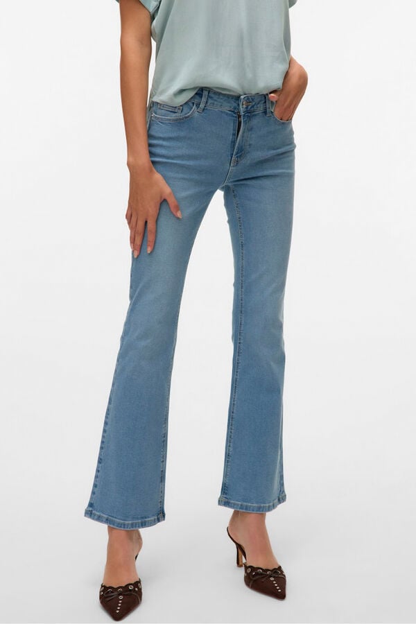 Vero Moda Jeans boca de sino Azul