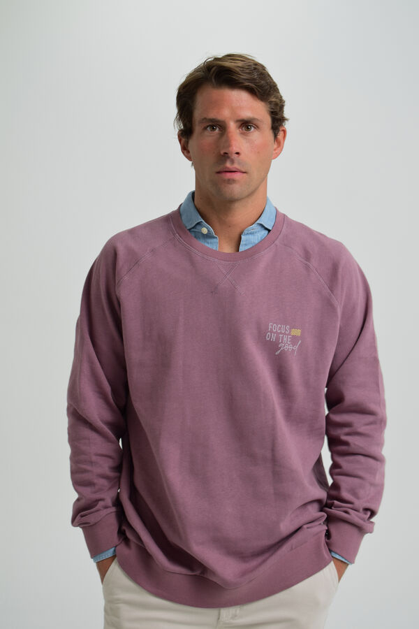 Cloking Sweatshirt lavado Golden Hour Vermelho