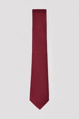 Cortefiel NATURAL silk tie Maroon