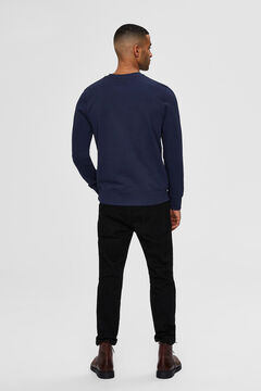 Cortefiel Organic sweatshirt Navy