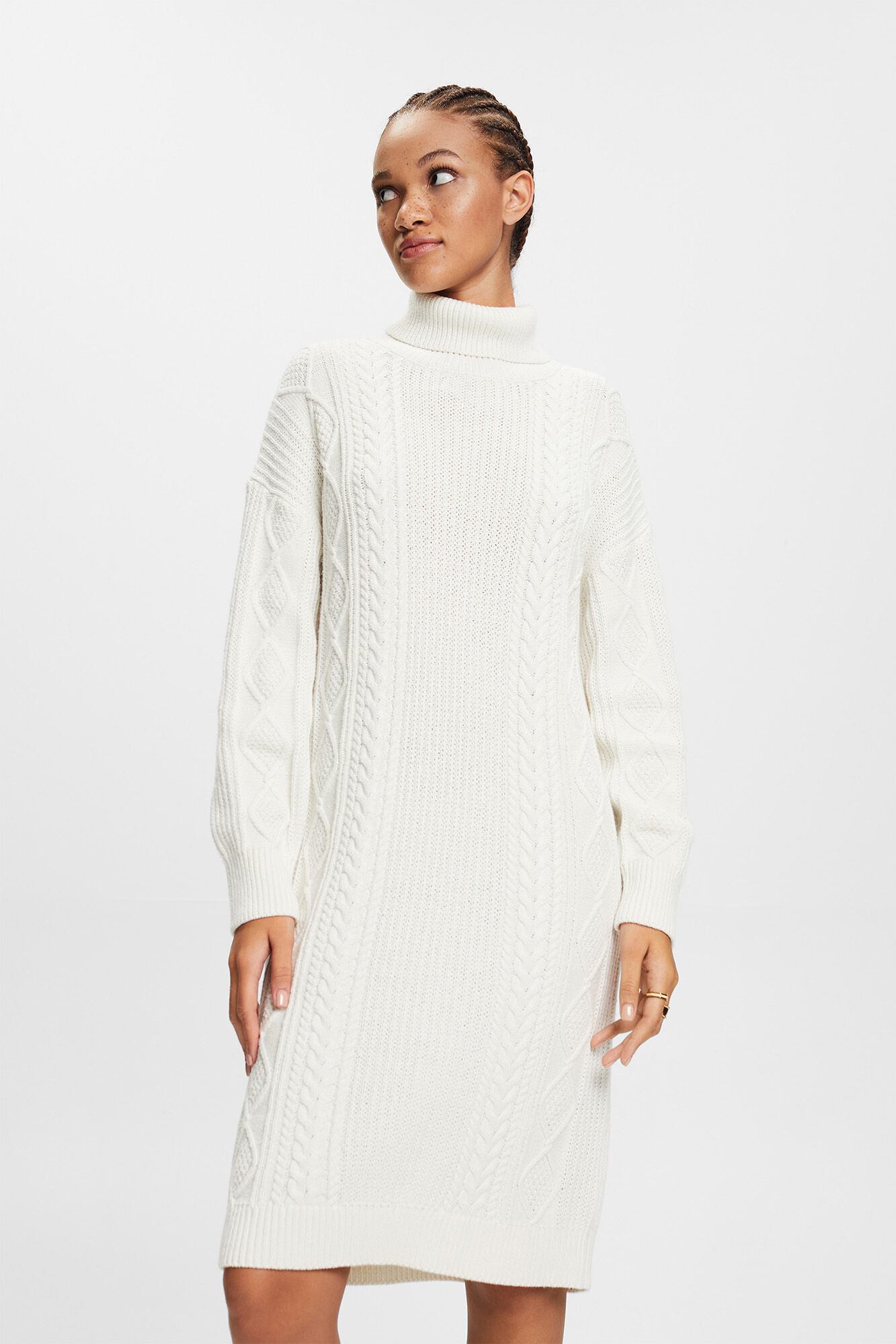 White jersey knit hot sale dress