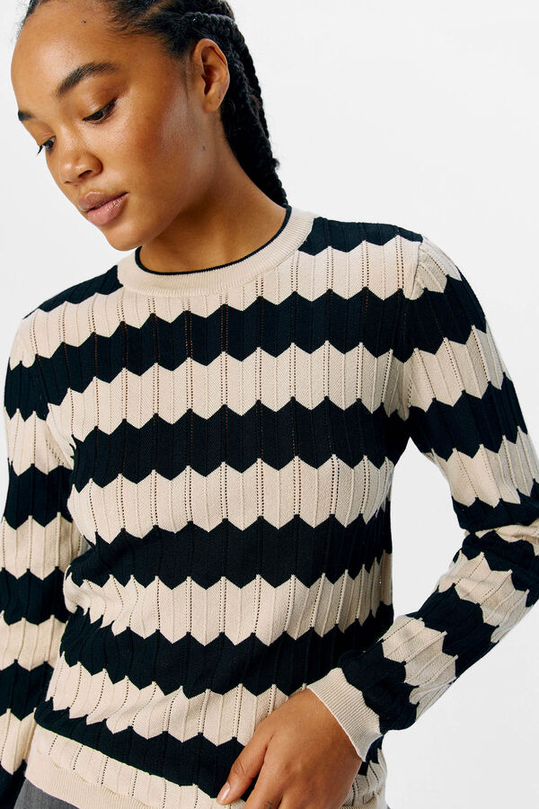 Object Sweater malha rendilhada Impressão