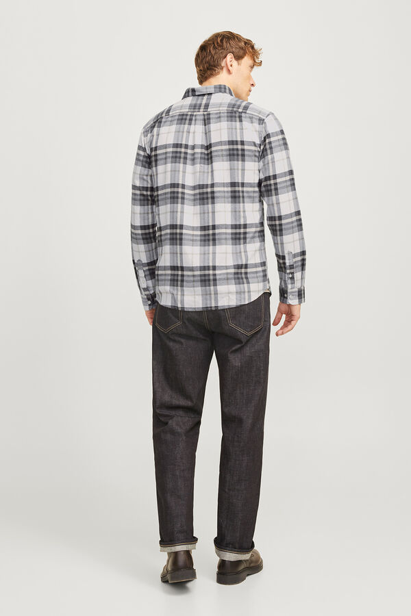 Jack & Jones Camisa de flanela Cinzento