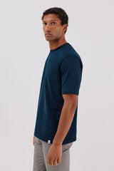 Cortefiel Basic T-shirt Navy