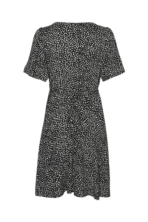 Vero Moda Vestido corto de escote pico Negro