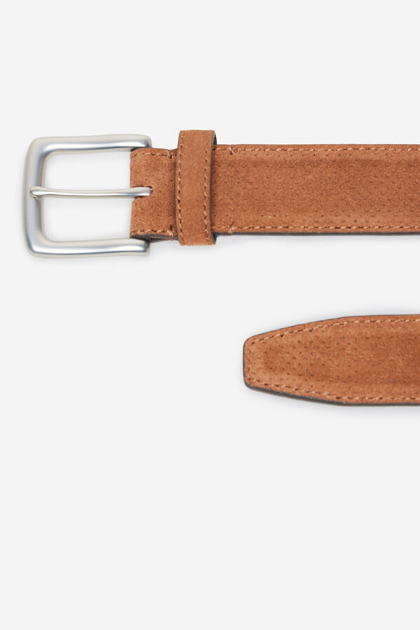 Cortefiel Casual leather belt Camel