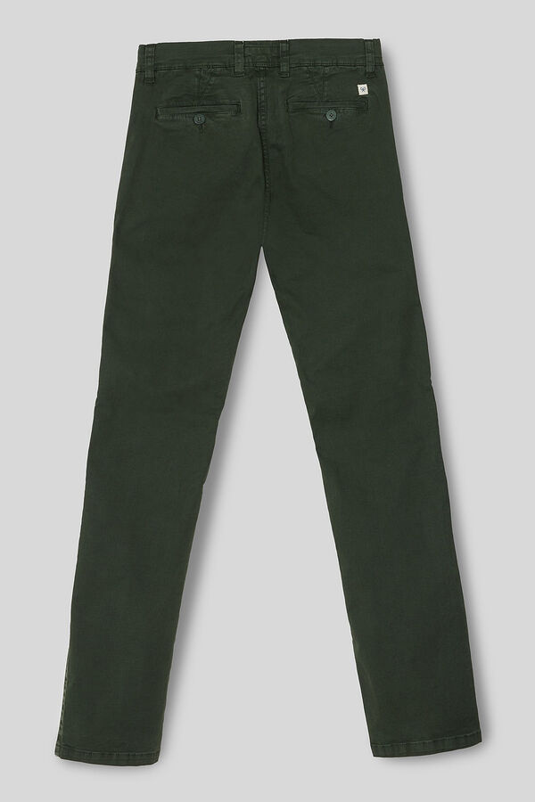 Silbon Pantal&oacute;n sport chino casual verde botella Verde oscuro