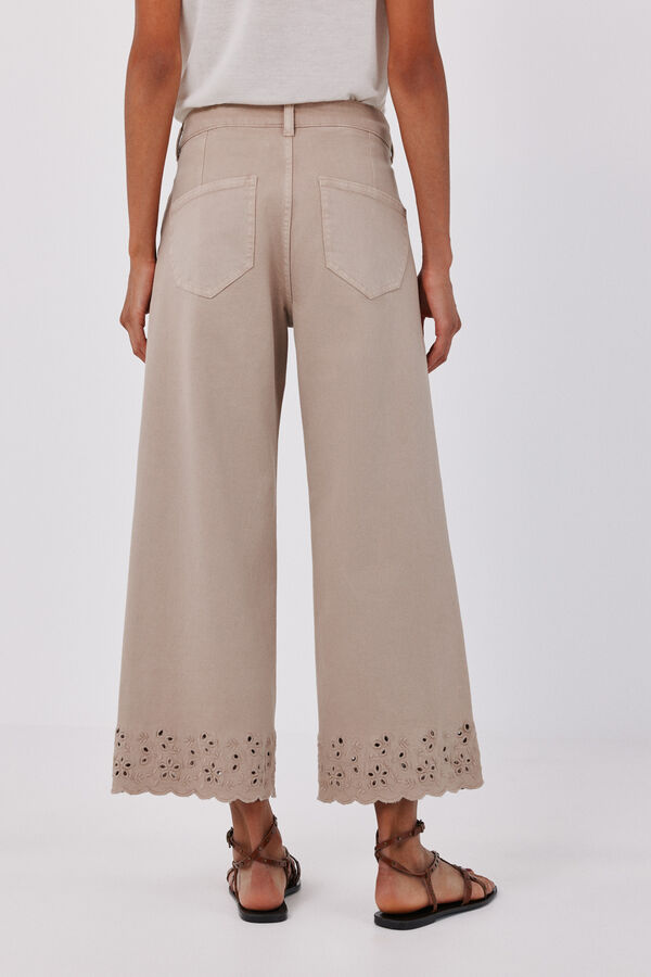 Cortefiel Linen tank top Beige