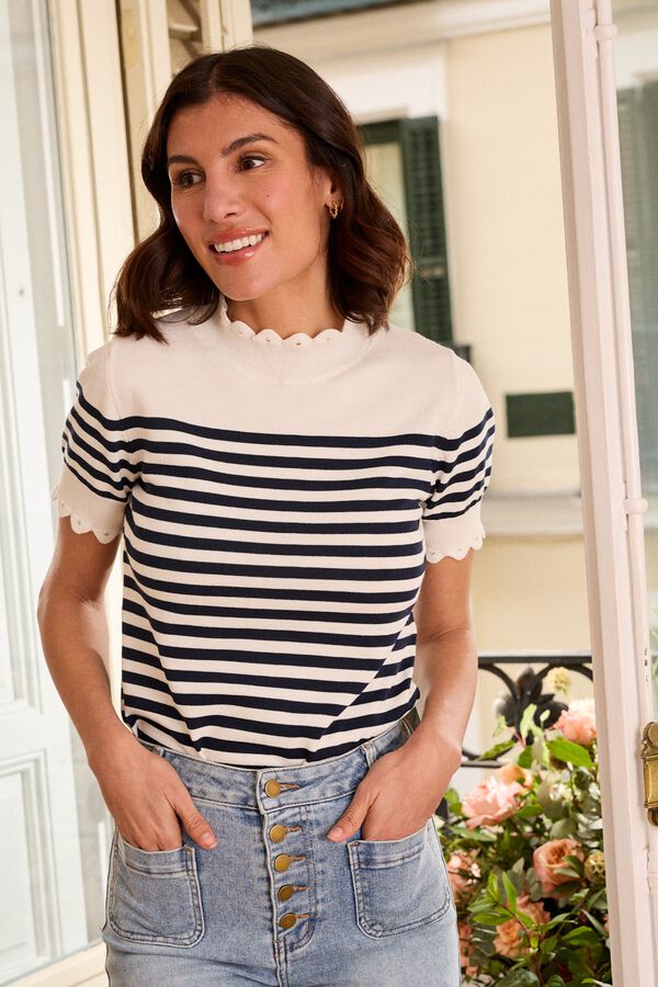 Pol&iacute;n Et Moi Cindy knit jumper Printed white