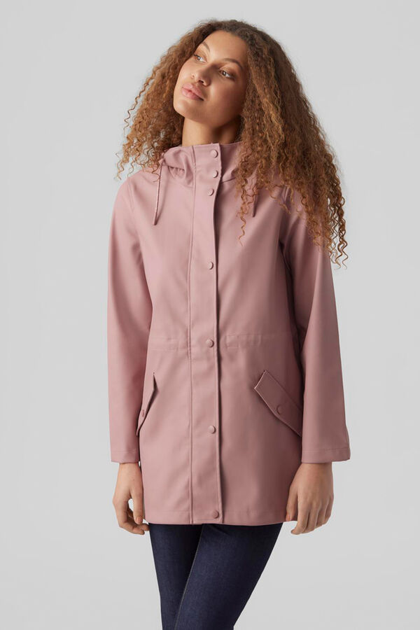 Vero Moda Chubasquero corto con capucha Morado