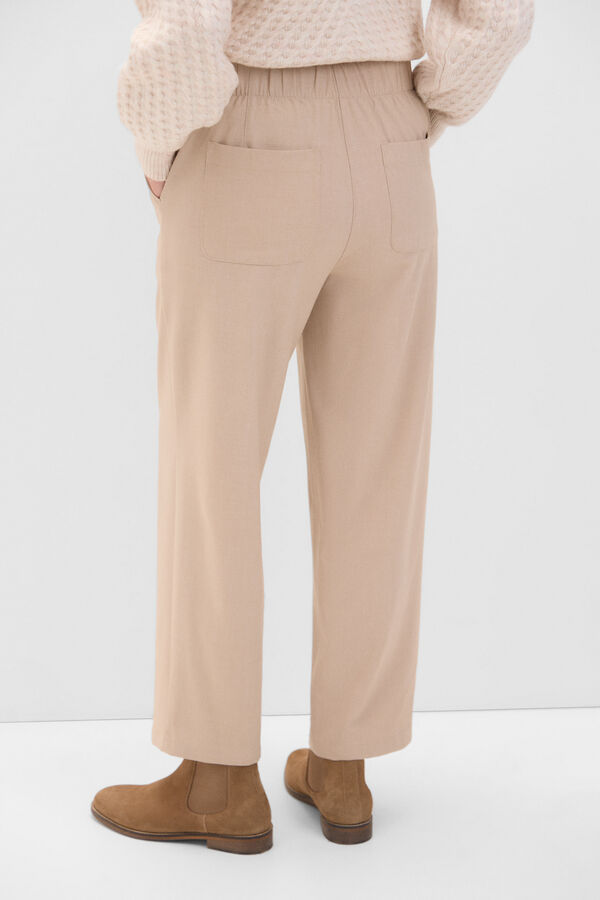 Cortefiel Comfort dress trousers Beige