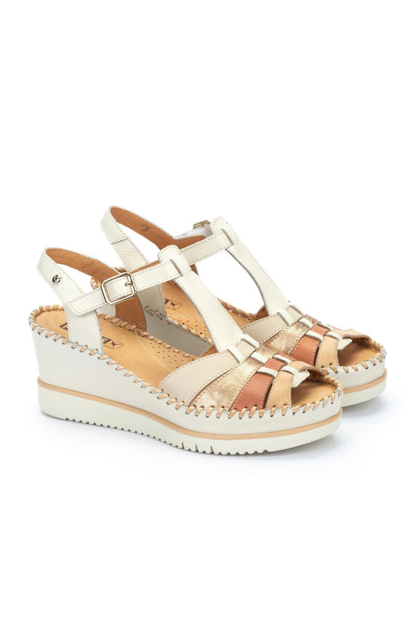 Pikolinos Sandalias cuña Blanco