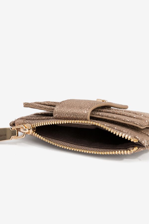 Vilanova Metallic card holder Nude