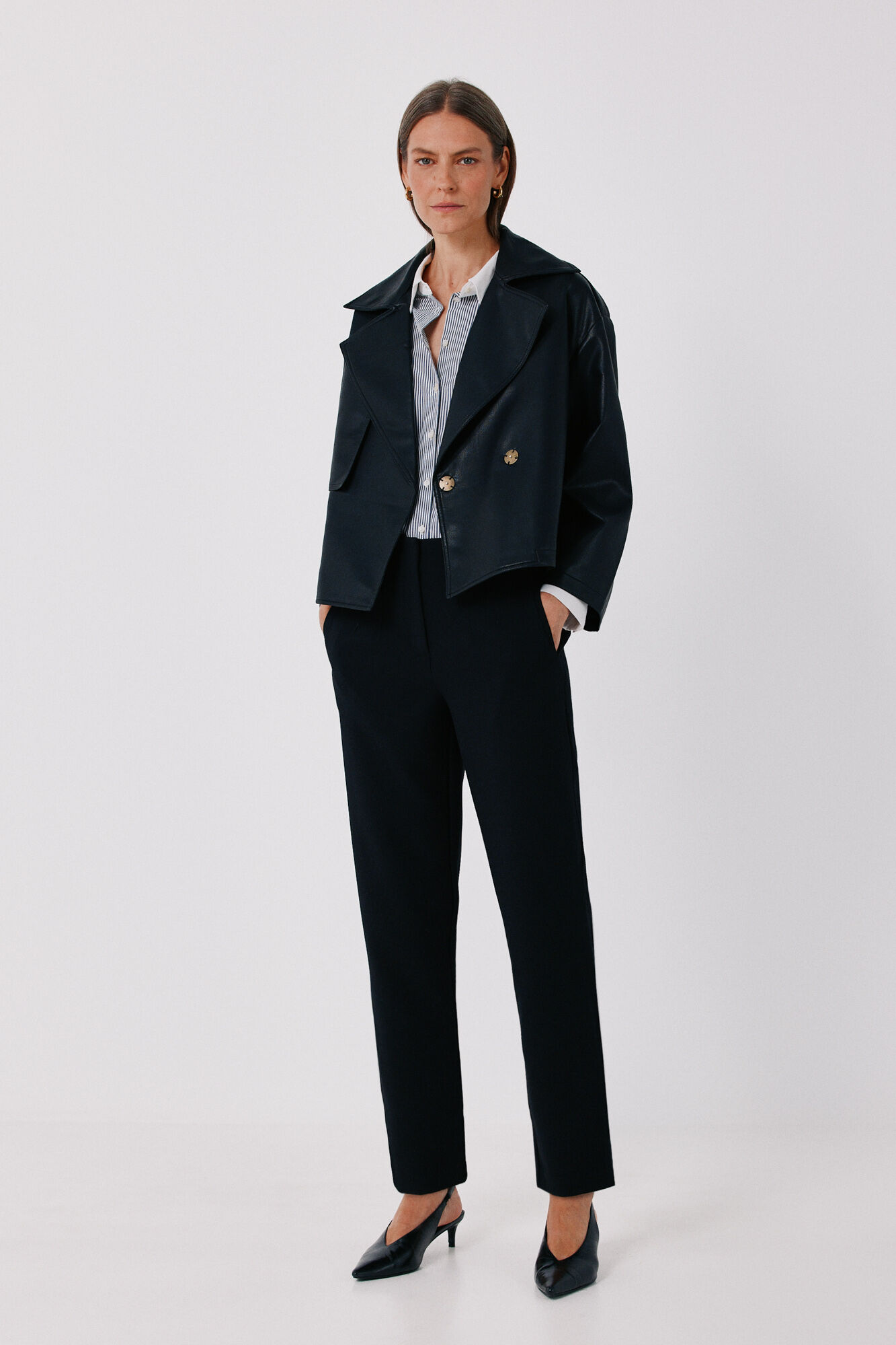 Cortefiel Slim fit tailored trousers