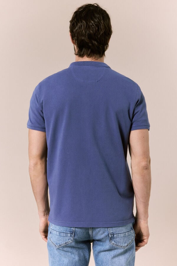 OOTO Polo b&aacute;sico em piqu&eacute; lavado Granada