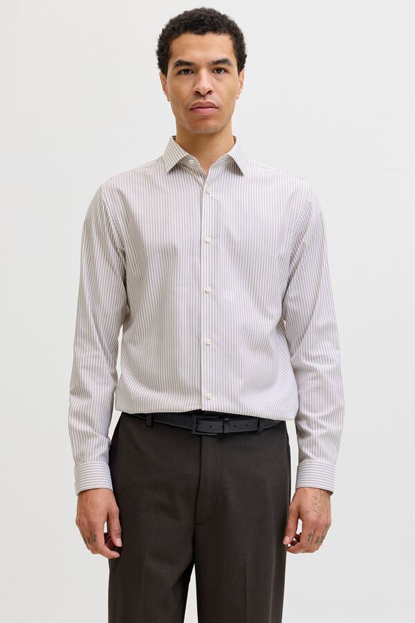 Jack & Jones Camisa em algod&atilde;o org&acirc;nico slim Impress&atilde;o
