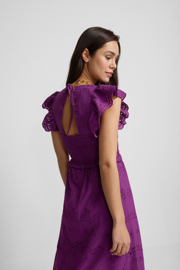 Silbon Openwork dress Purple