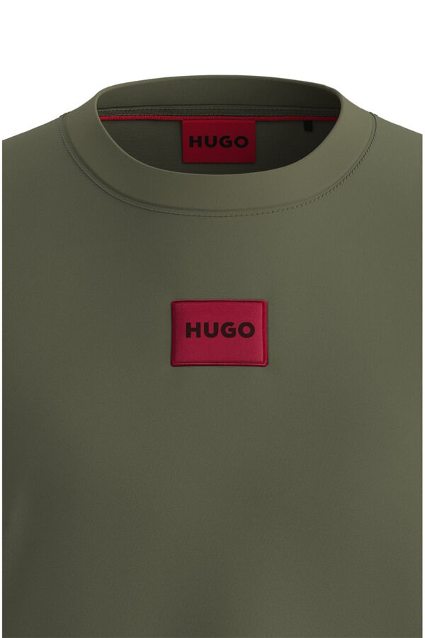 HUGO T-shirt de manga curta Verde