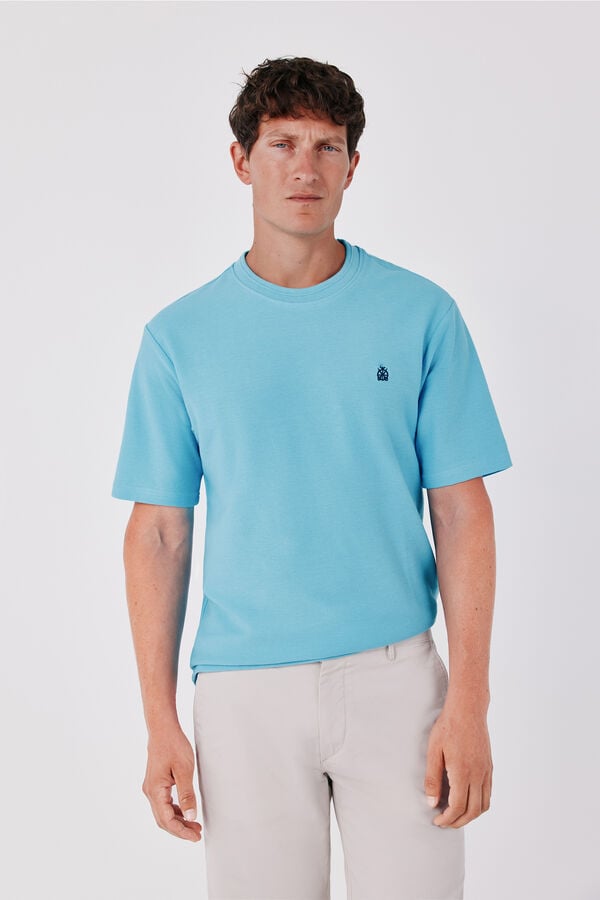 Cortefiel T-shirt estruturada Azul
