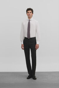 Silbon Calça de terno olho de pássaro 