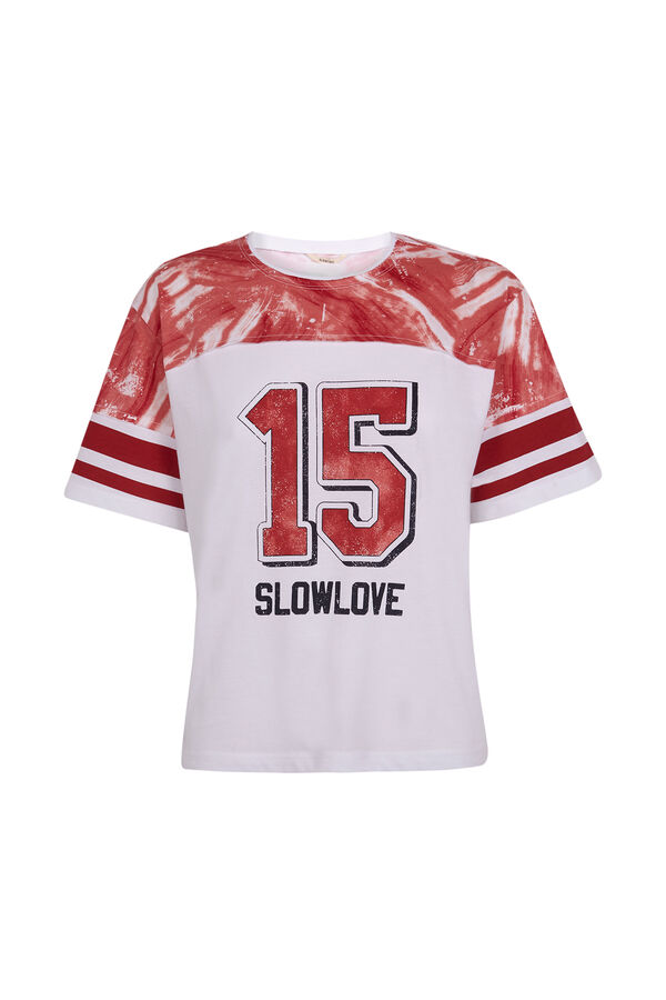 Slowlove Camiseta com estampa de logo Vermelho