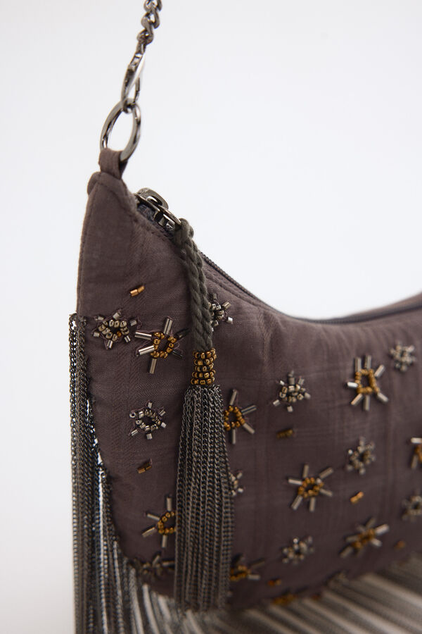 Slowlove BEADS BANANA BAG Gris