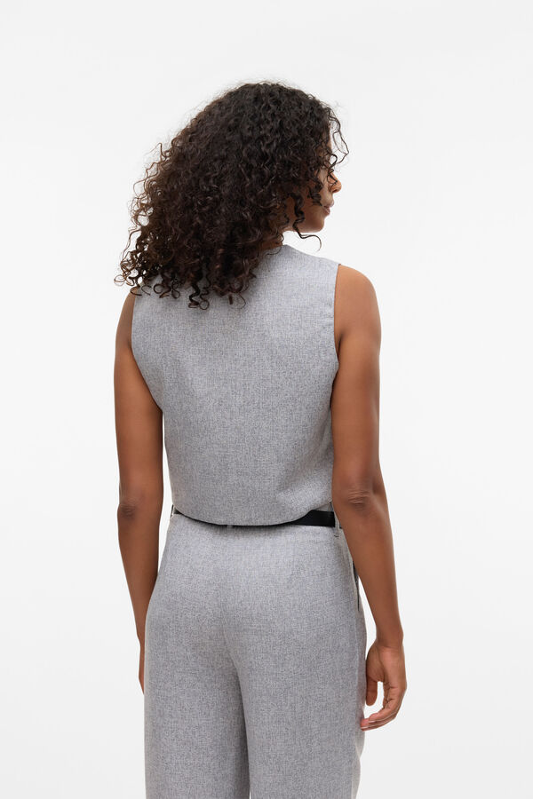 Vero Moda Colete de tweed Branco